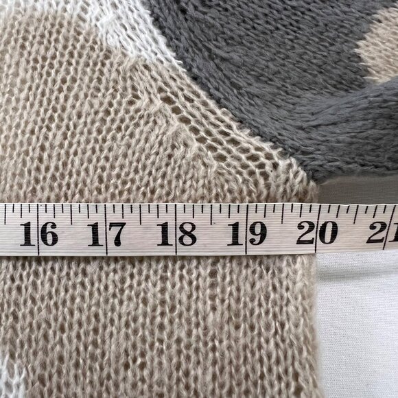 Wooden Ships Camo Skull Sweater Mohair Wool Blend Lightweight Size Small Medium - Picture 8 of 9